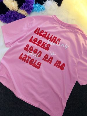 healing looks good oversized boxy t shirt